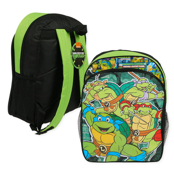 Teenage Mutant Ninja Turtles 16" Kids School Backpack Boys Book Bag Nickelodeon